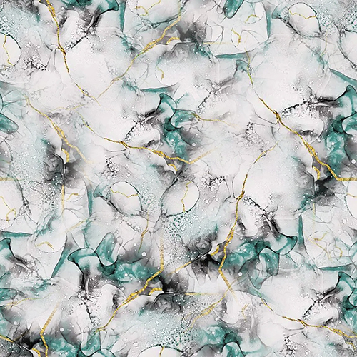 Elegant seamless marble texture with teal and gold accents. Ideal for digital printing and high-end design projects.