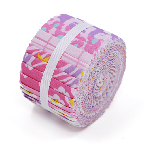 Floral and Checkered Cotton Fabric Jelly Roll 20 Pieces (1)